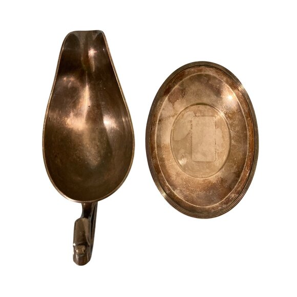 Vintage Silver Plated Gravy Boat With Underplate Set - Picture 4 of 8